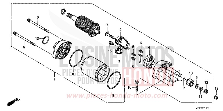 ANLASSER (FJS400D9/FJS400A) von SW-T400 ABS PEARL SUNBEAM WHITE (NHA66) von 2009